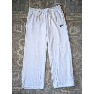 Nike Women's Lg Fleece MID-Rise Wide Leg Sweatpants Full Length